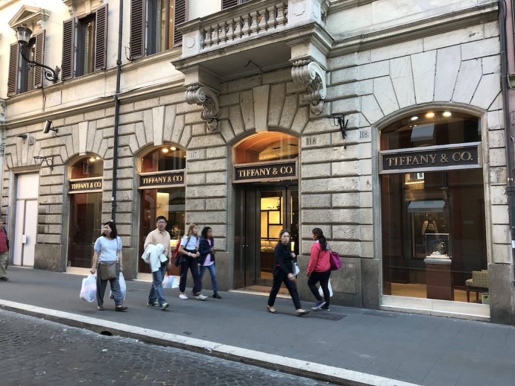 Tiffany and Co, Rome