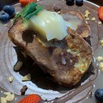 blend and brew cafe portglenone, showing a plate with french toast and berries