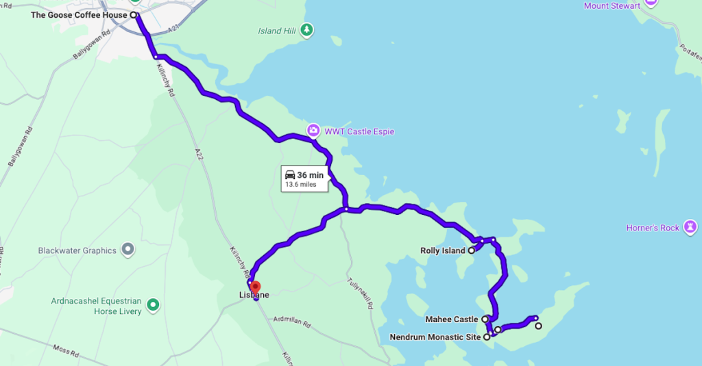 Strangford Lough Islands Map